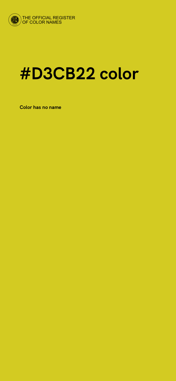 #D3CB22 color image