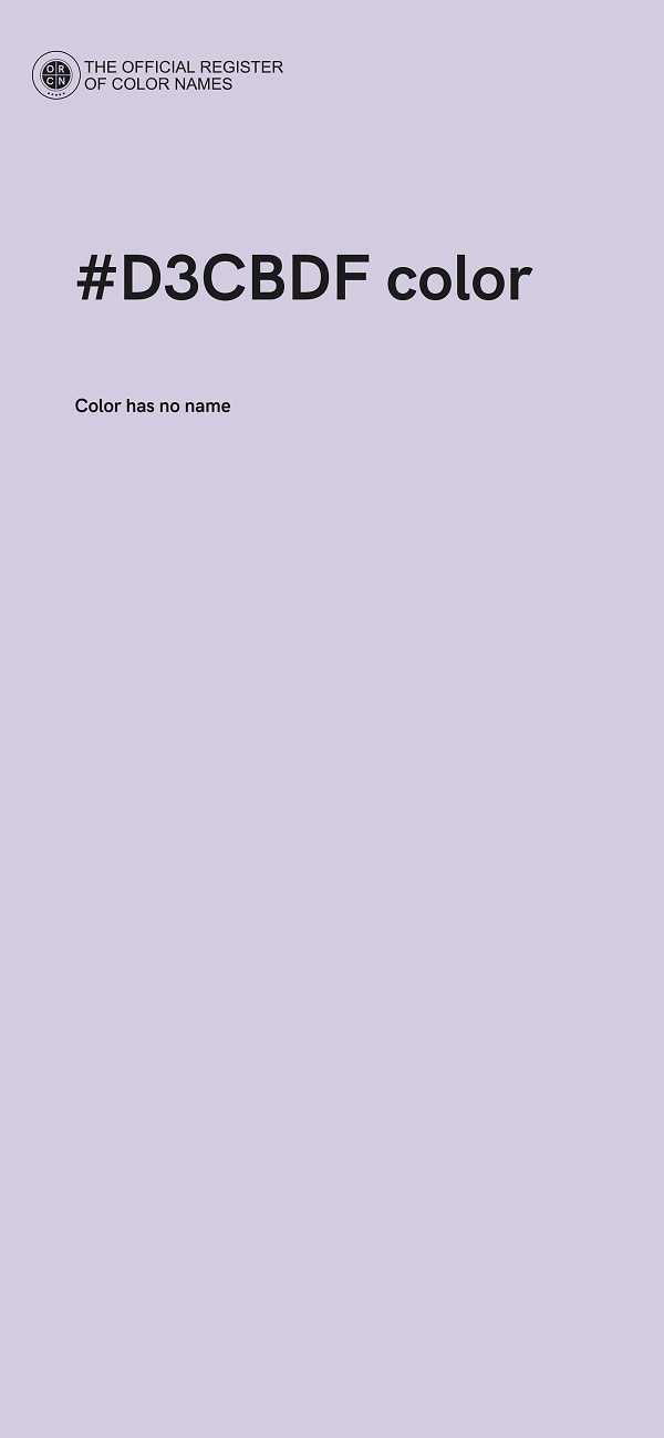 #D3CBDF color image