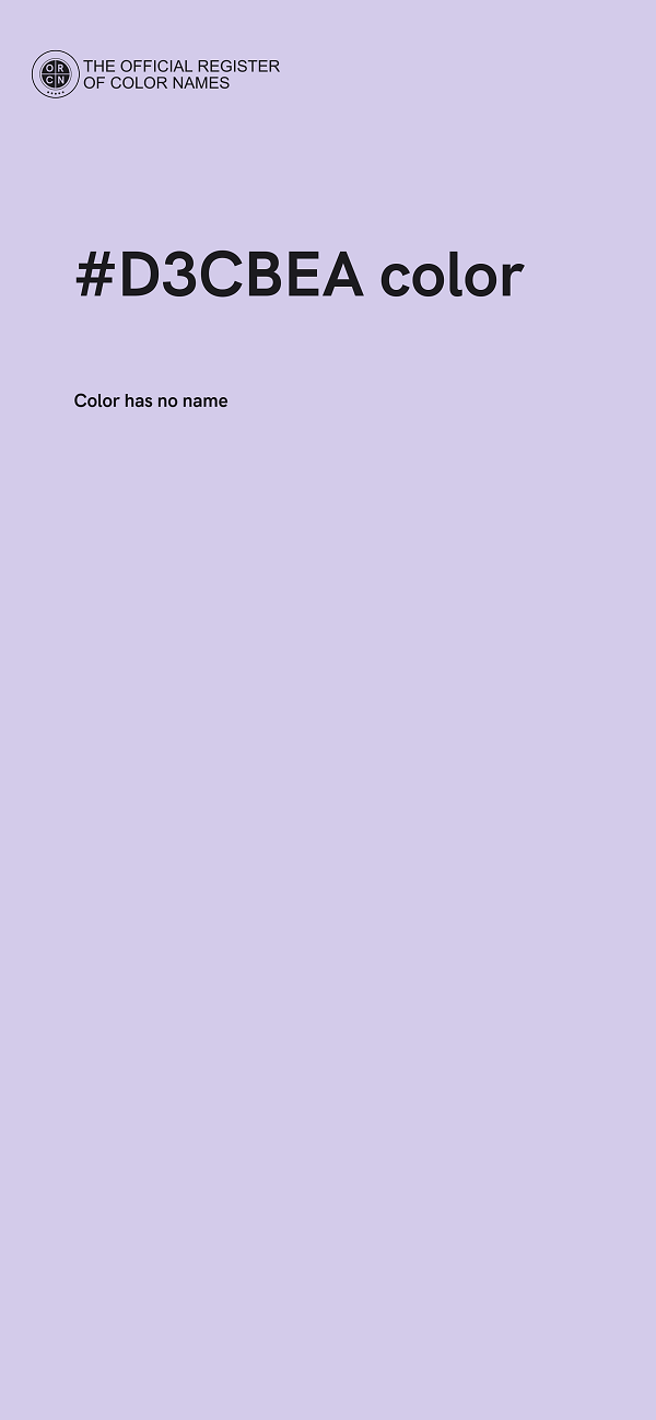 #D3CBEA color image
