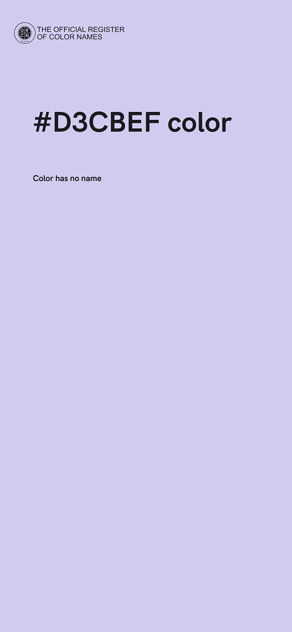 #D3CBEF color image