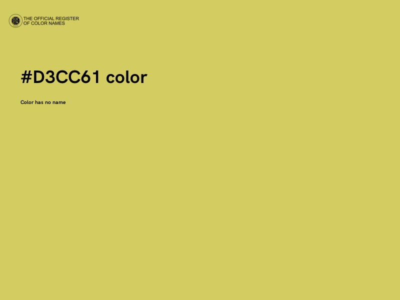 #D3CC61 color image