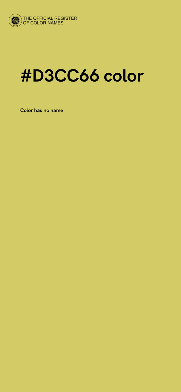 #D3CC66 color image
