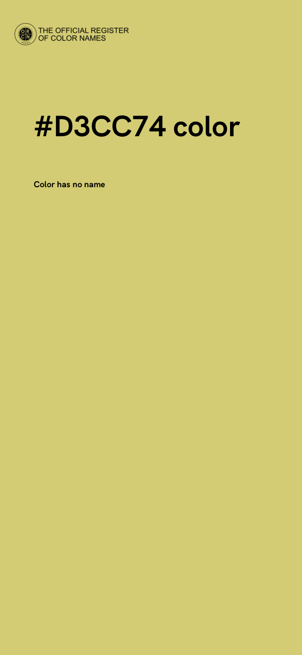 #D3CC74 color image