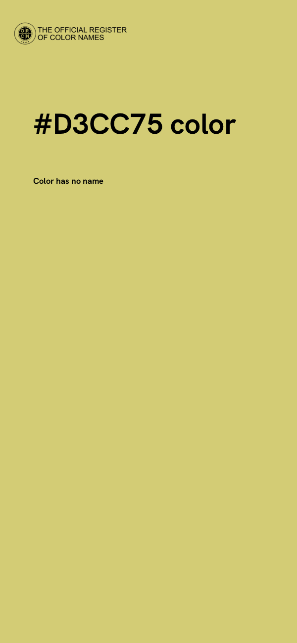 #D3CC75 color image