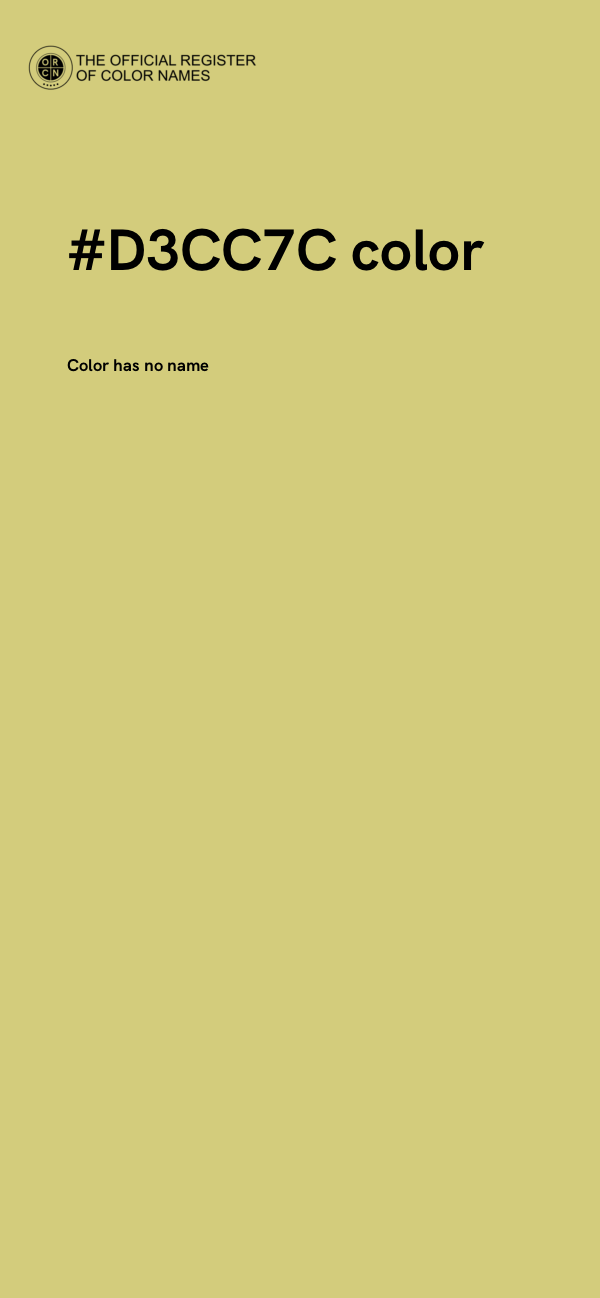 #D3CC7C color image