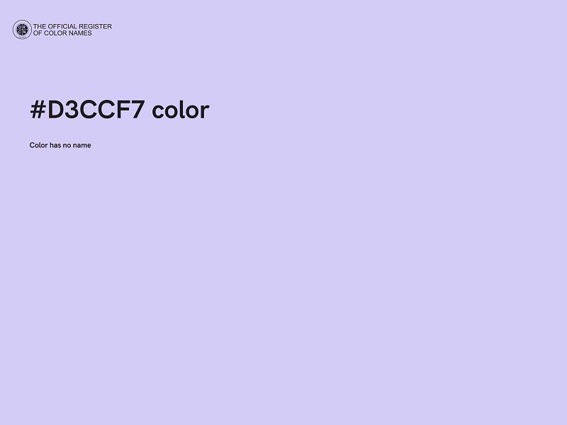 #D3CCF7 color image