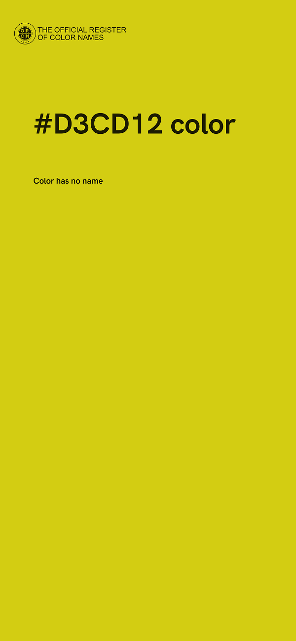 #D3CD12 color image