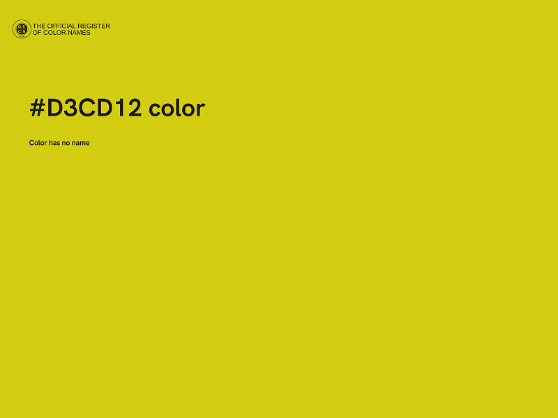 #D3CD12 color image