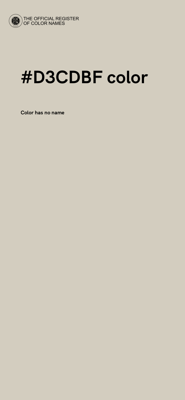 #D3CDBF color image