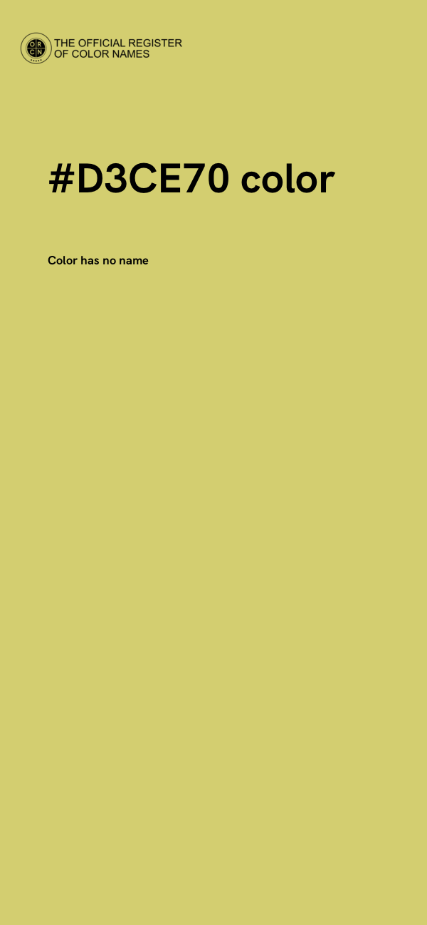 #D3CE70 color image