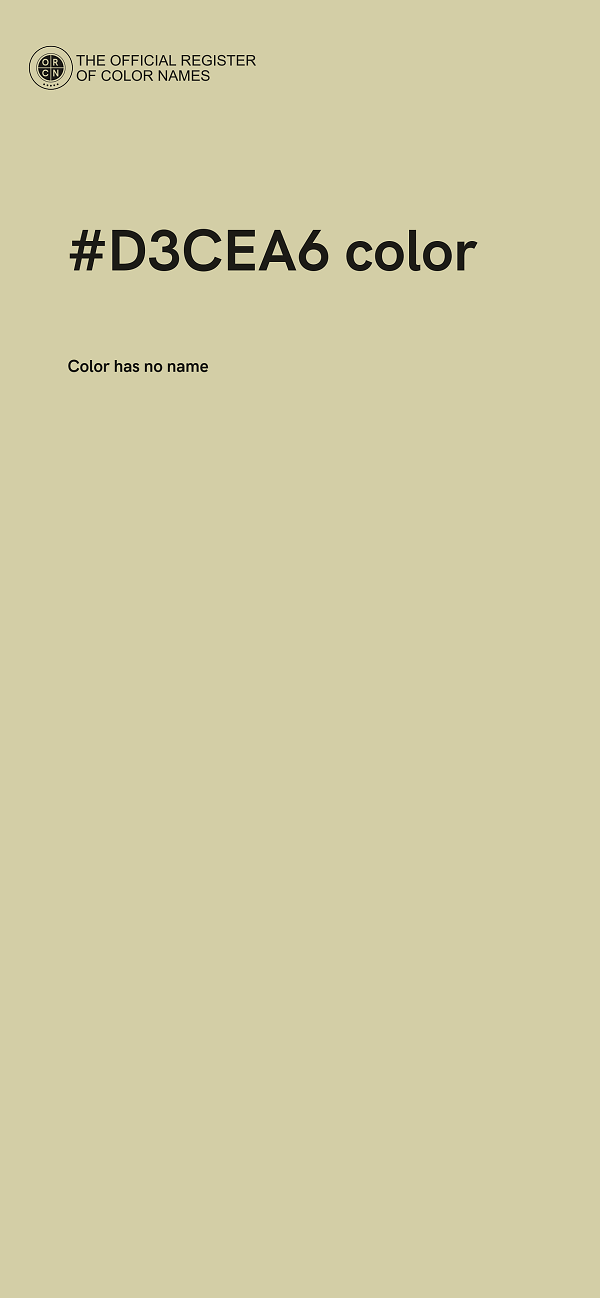 #D3CEA6 color image