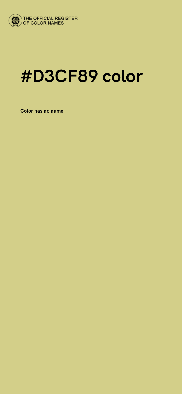 #D3CF89 color image