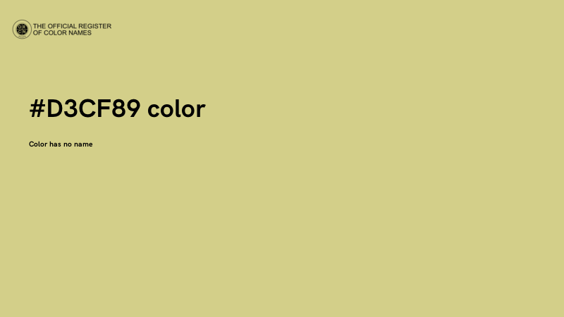 #D3CF89 color image