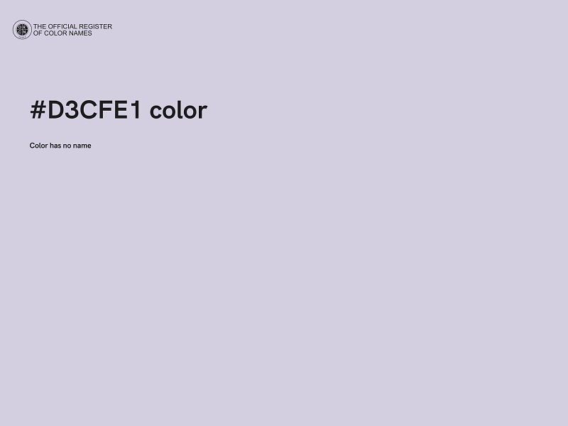 #D3CFE1 color image