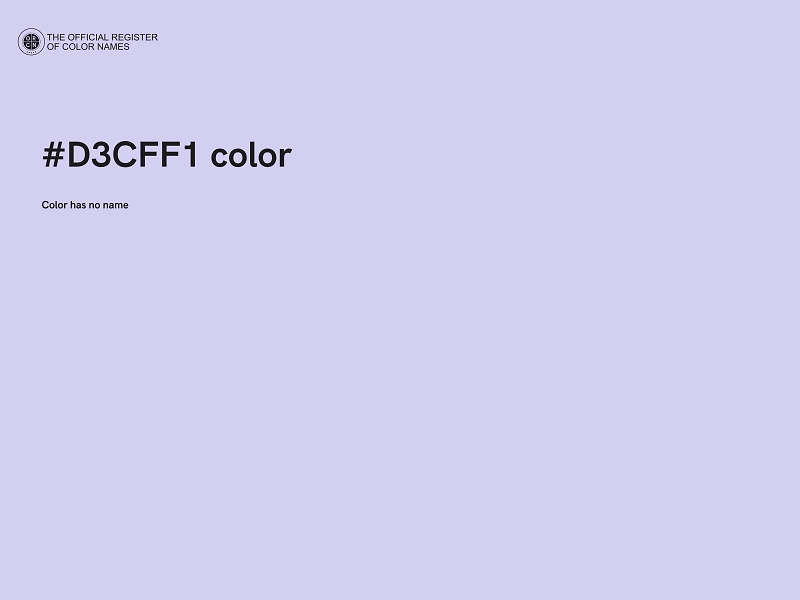 #D3CFF1 color image