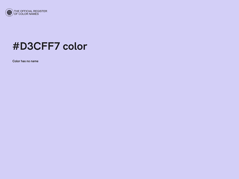 #D3CFF7 color image