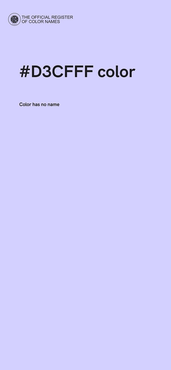 #D3CFFF color image