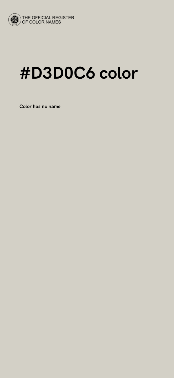 #D3D0C6 color image