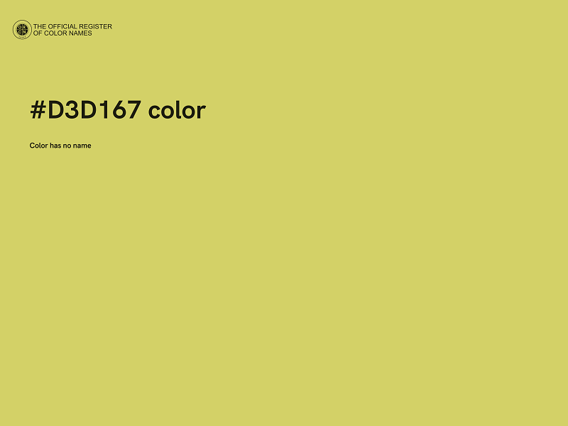 #D3D167 color image