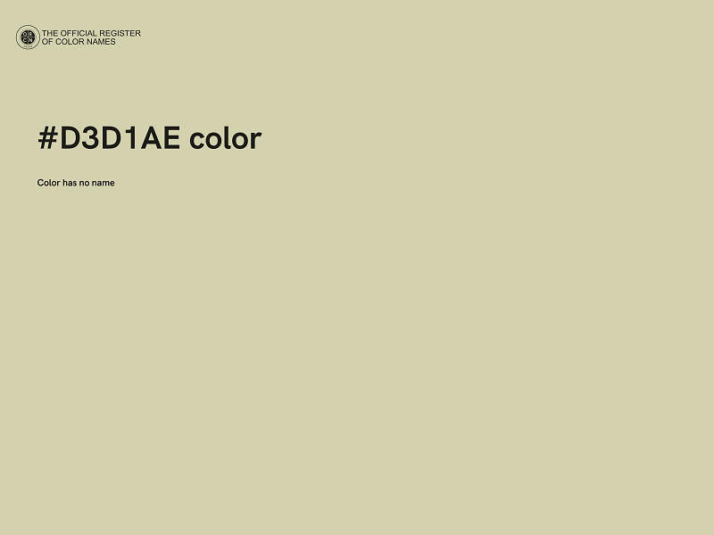 #D3D1AE color image