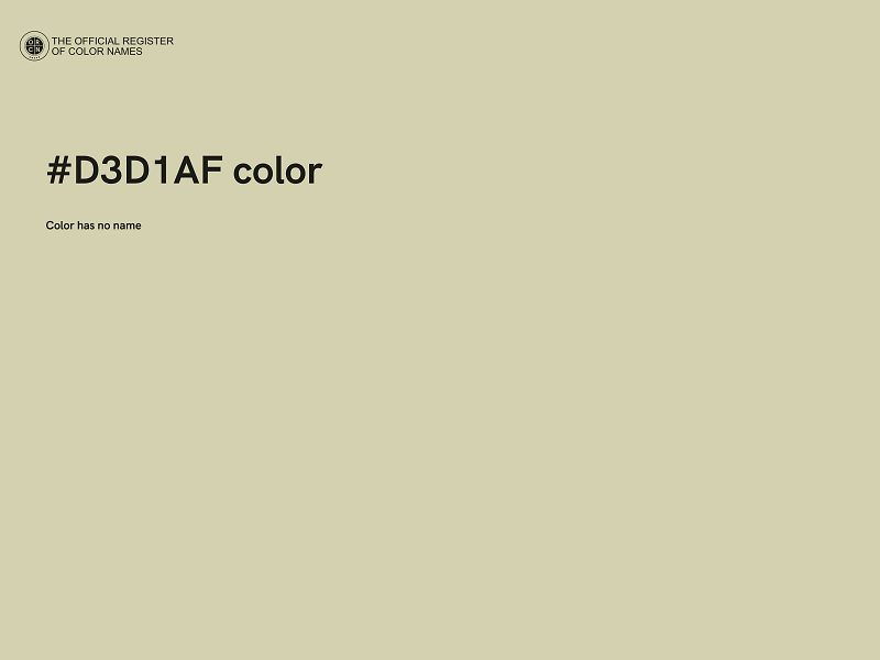 #D3D1AF color image
