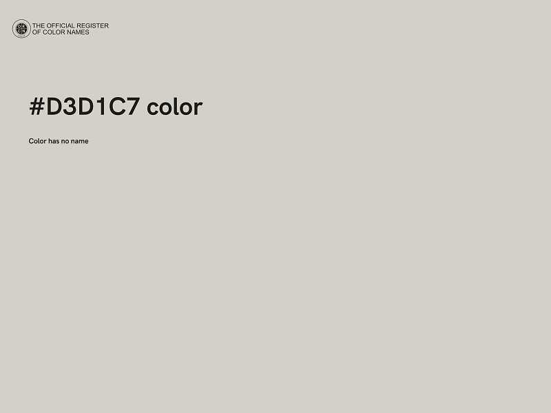 #D3D1C7 color image