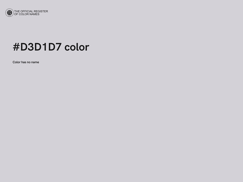 #D3D1D7 color image