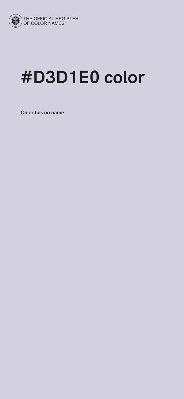 #D3D1E0 color image