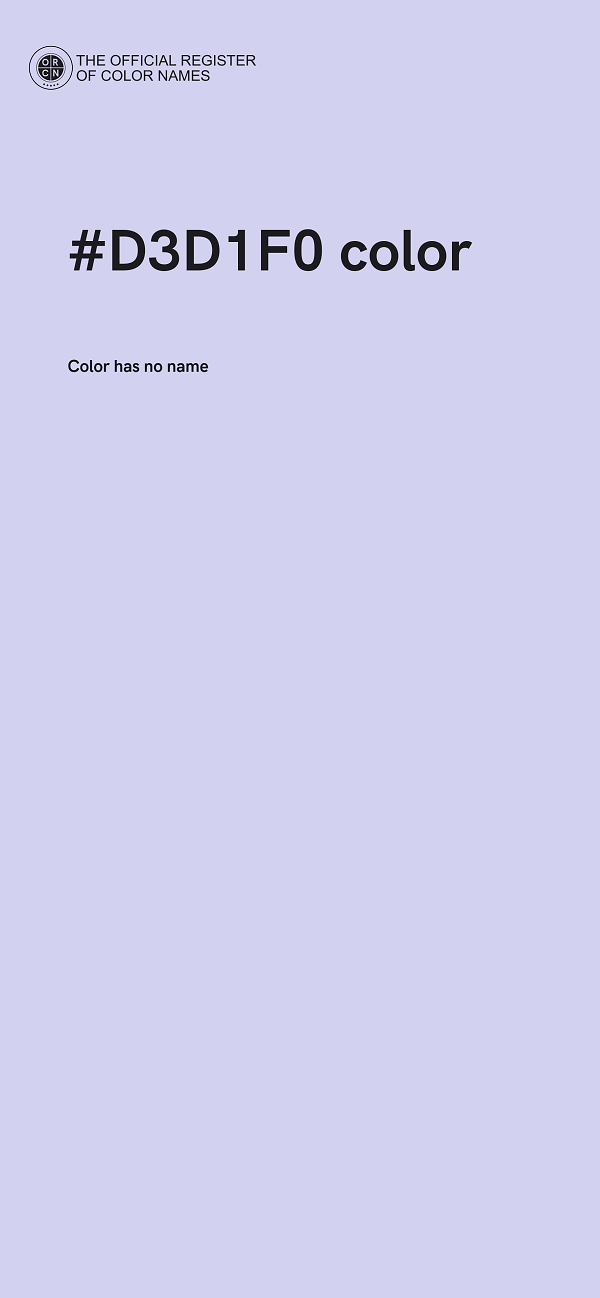 #D3D1F0 color image