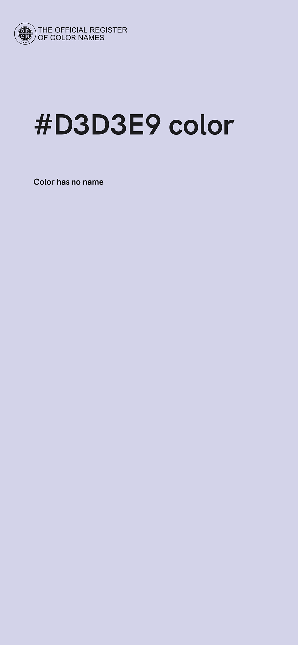 #D3D3E9 color image