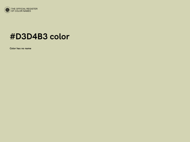 #D3D4B3 color image