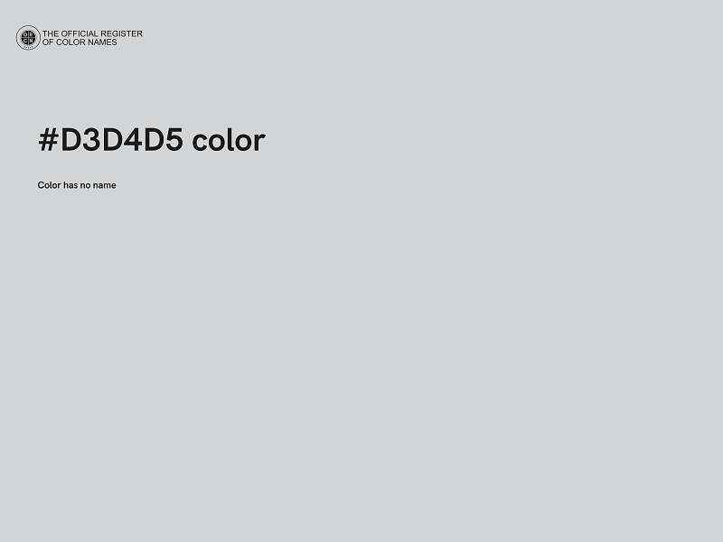#D3D4D5 color image