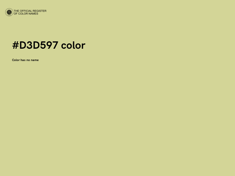 #D3D597 color image