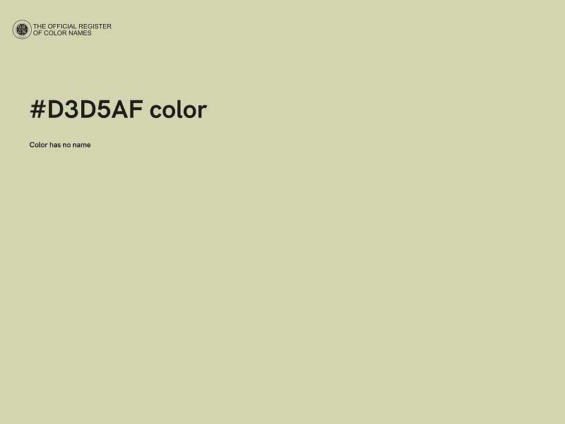 #D3D5AF color image