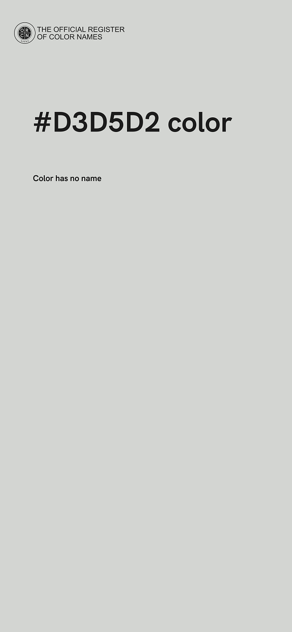 #D3D5D2 color image