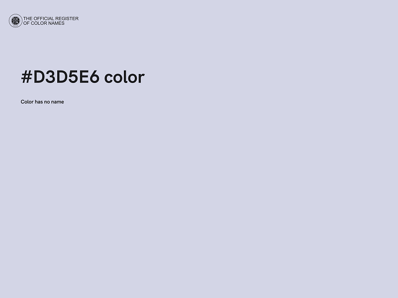#D3D5E6 color image