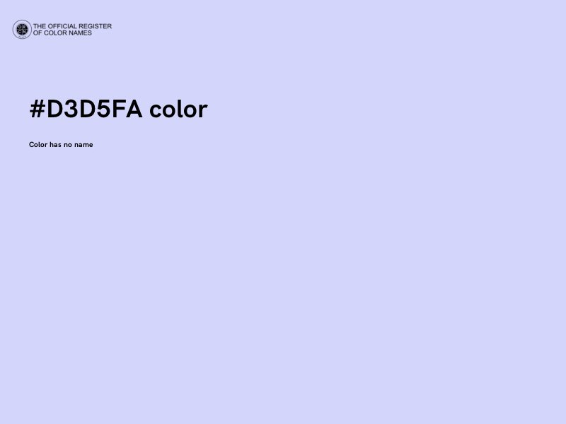 #D3D5FA color image
