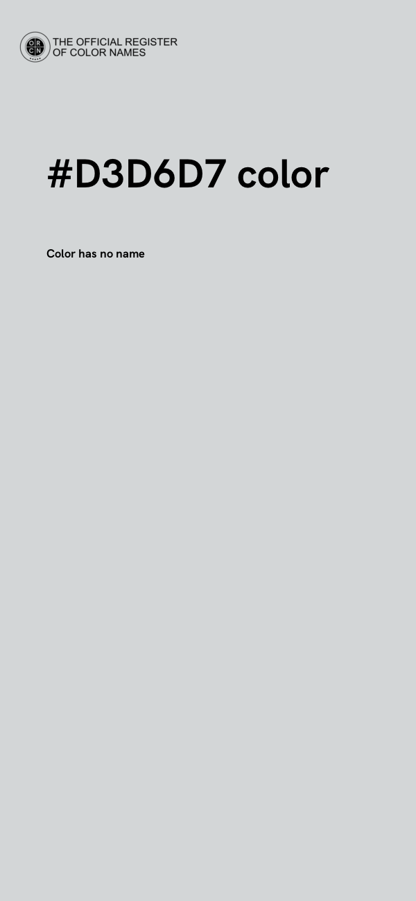 #D3D6D7 color image