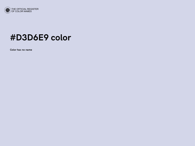 #D3D6E9 color image