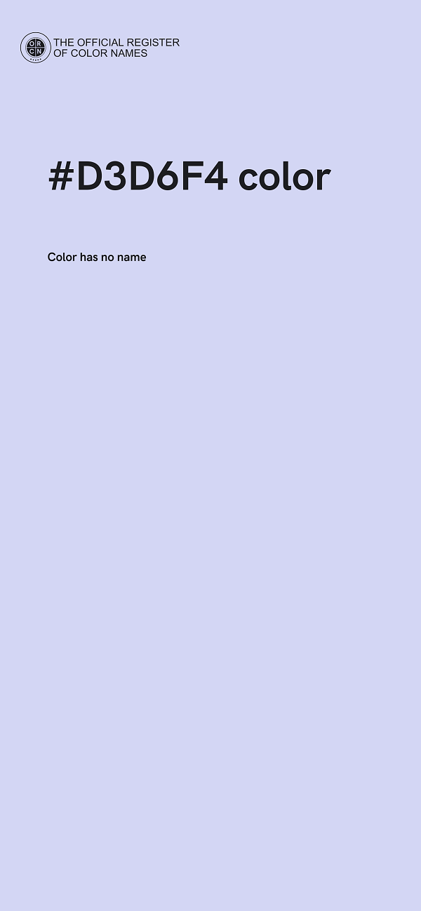 #D3D6F4 color image