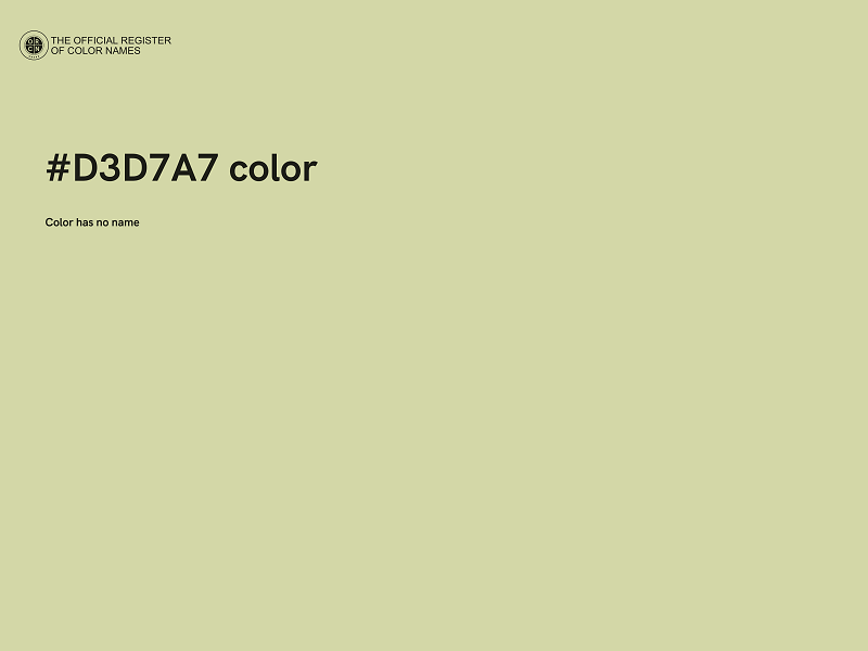 #D3D7A7 color image