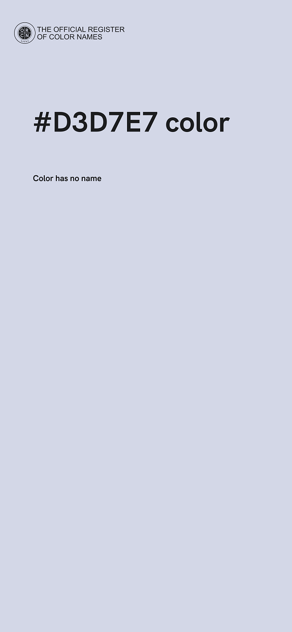 #D3D7E7 color image