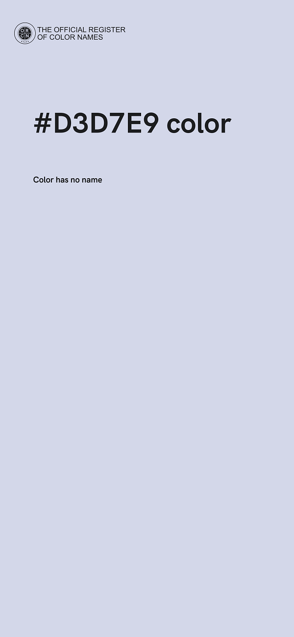 #D3D7E9 color image