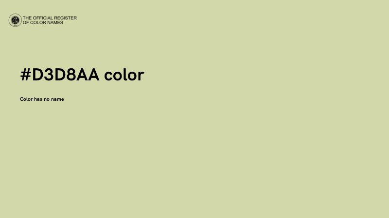 #D3D8AA color image