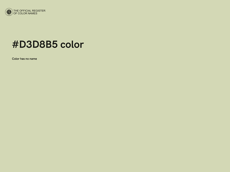 #D3D8B5 color image