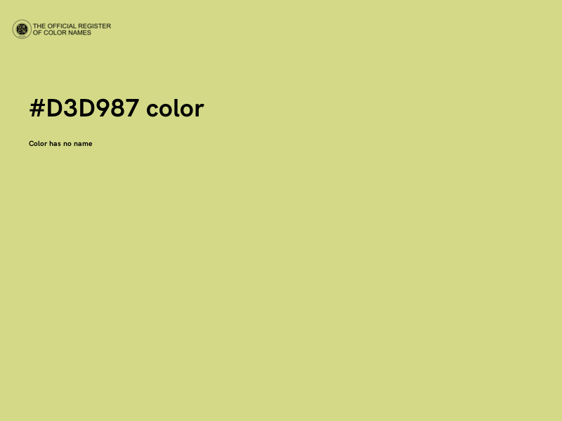 #D3D987 color image