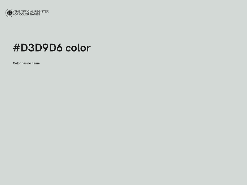#D3D9D6 color image