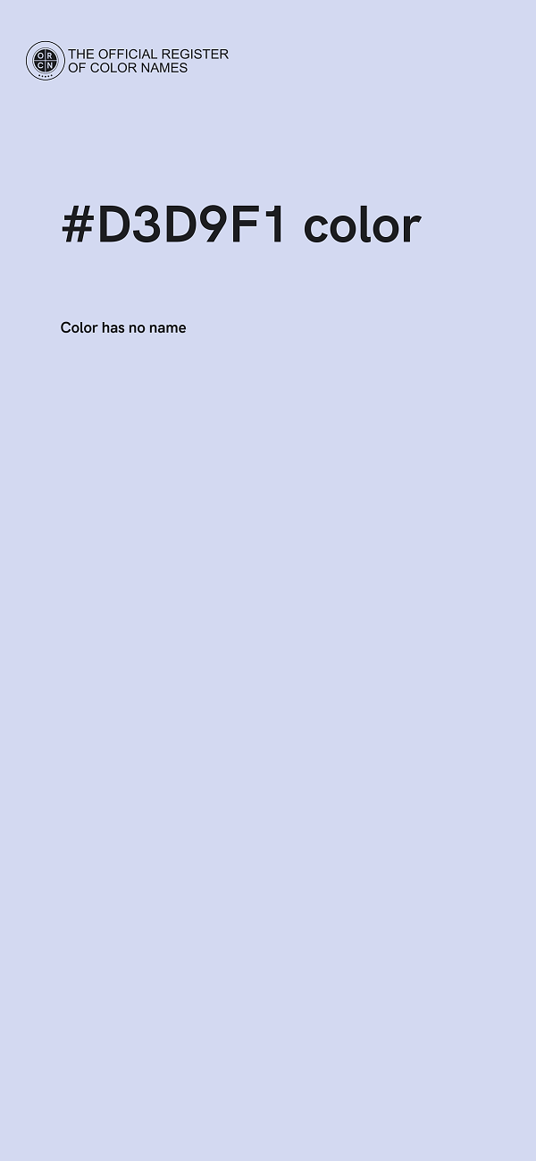 #D3D9F1 color image