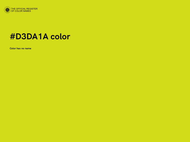 #D3DA1A color image
