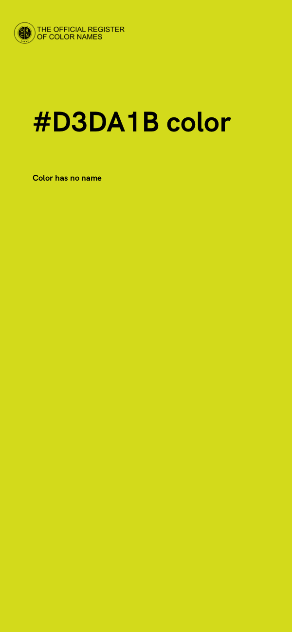 #D3DA1B color image
